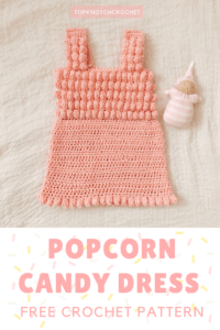 Read more about the article Popcorn Candy Free Crochet Dress Pattern.