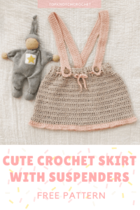 Read more about the article Crochet Skirt with Suspenders- Free Pattern.