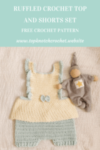 Read more about the article Ruffled Crochet top and Shorts set – Free pattern.