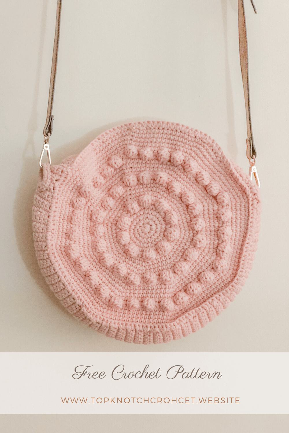 You are currently viewing Round Crochet Bag Free Pattern & Photo Tutorial