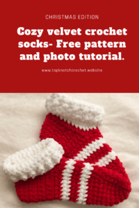 Read more about the article Velvet Socks Christmas Edition-Christmas Crochet Pattern