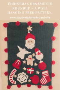 Read more about the article Christmas Ornaments Roundup Plus a Wall Hanging Free Pattern.