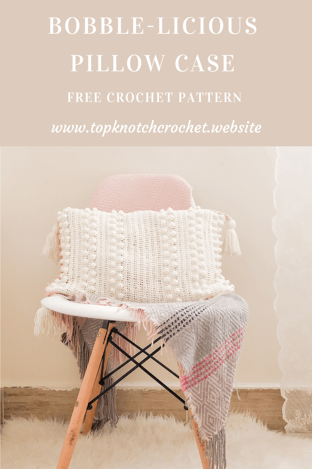 You are currently viewing Bobble-licious Crochet Pillow Case Free Pattern