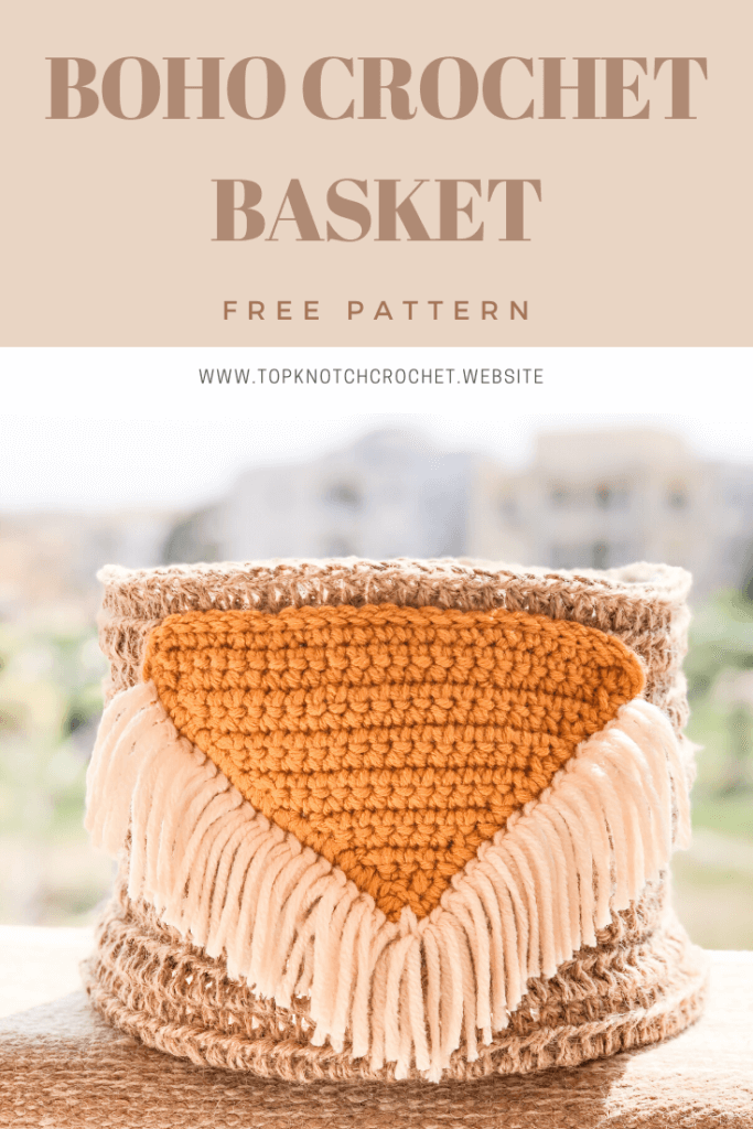 Crochet Basket- Boho baskets Free pattern – Topknotch