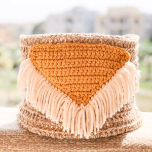 Read more about the article Crochet Basket- Boho baskets Free pattern