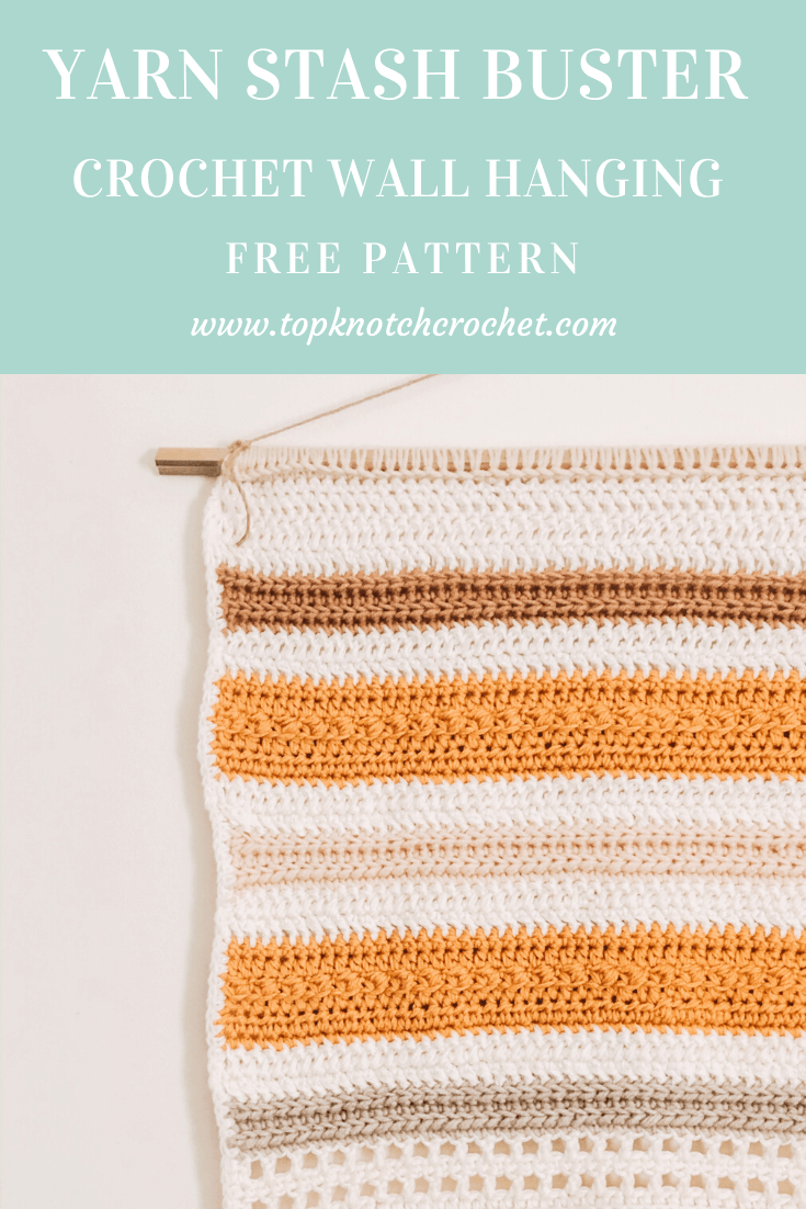 You are currently viewing Yarn Stash Buster – Crochet Wall Hanging – Free Pattern!