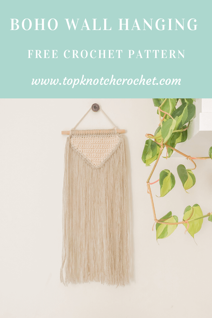 You are currently viewing Boho Crochet Wall Hanging- Easy Free Crochet Pattern