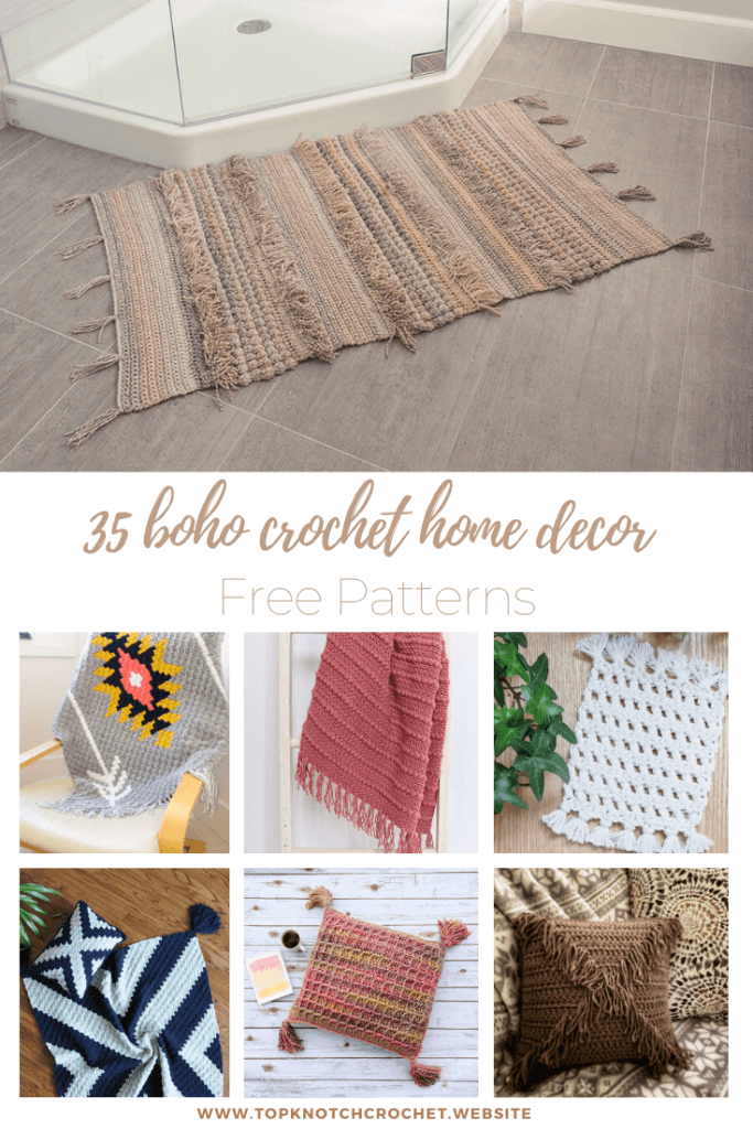 35 Boho Crochet Home Decor Free patterns – Topknotch