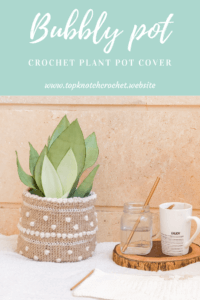 Read more about the article Bubbly Pot – Crochet Plant Pot Cover- Free Pattern