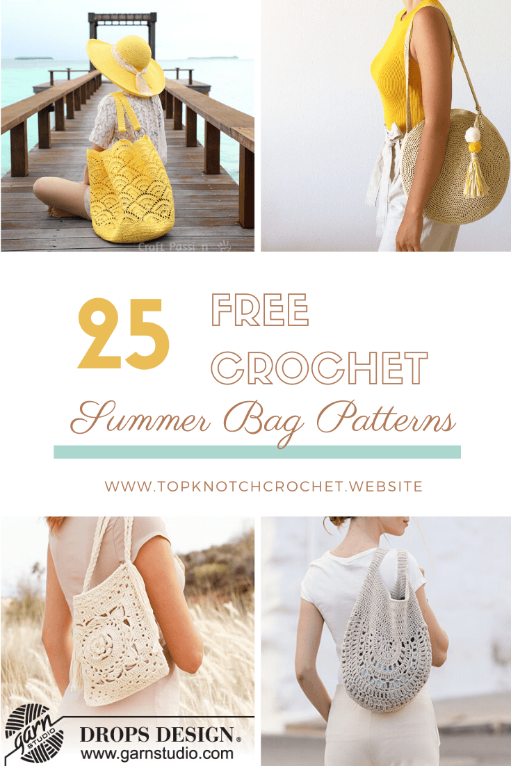 25 Free Crochet Summer Bag Patterns – Topknotch