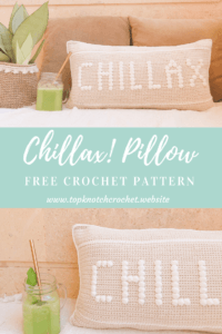 Read more about the article CHILLAX! Free Crochet Pillow Pattern!