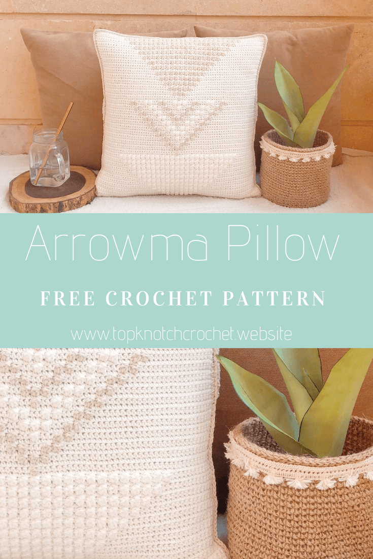 You are currently viewing ARROWMA Pillow- Free Crochet Pillow Case Cover.